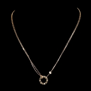 Gargantilla Cartier Love en oro rosa con diamante