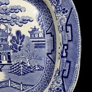 English porcelain tray, Asian style, 19th century - 3