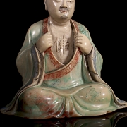 Figura de Shoushan policromada
