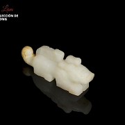 Figura de jade blanco