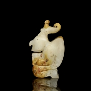 Figura de jade blanco