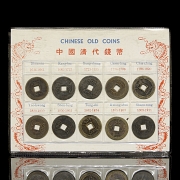 Set of ten old Chinese coins, Qing dynasty