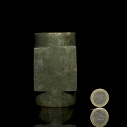 Cong de jade tallado, cultura Qija