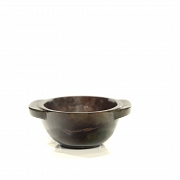 Recipiente de jade verde, dinastía Han