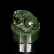 Sello de jade espinaca