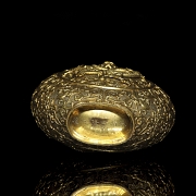 Jarrón de bronce dorado