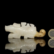 Figura de jade blanco