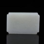 Recipiente de jade blanco de Hotian 