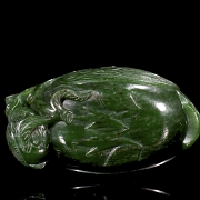 Figura de jade verde espinaca
