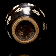 Jarrón meiping de cerámica vidriada 