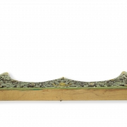 Cubre cortinas de madera lacada 