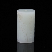 Colgante de jade blanco de Hetian 