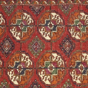 Alfombra oriental rusa de Bokara, s.XX
