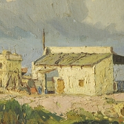 F·里维拉（20世纪）《午后阳光》，1950年 F. Rivera (s.XX)