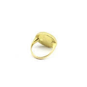 Anillo, tipo sello, de oro de 22k - 1