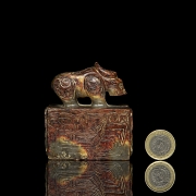 Sello de jade amarillo 