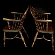 Pareja de butacas Windsor, ca. 1860