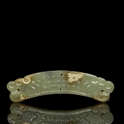 Placa de jade tallado 