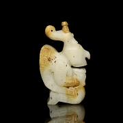 Figura de jade blanco