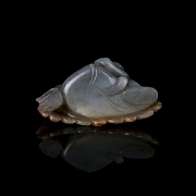 Hetian jade carved figure ‘Fisherman’, Qing dynasty