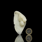 White jade pendant “Fruits”, Qing dynasty.