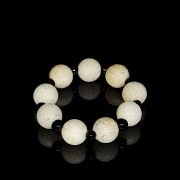 Jade bead bracelet, 20th century - 3