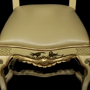 Cuatro sillas de estilo Reina Ana con decoración Chinoiserie, s.XX