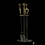 Set of fireplace accessories, 20th century - 6