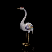 Bronze figure with cloisonné enamel 