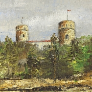 20th century Central European school ‘Landscape with castle’ - 1