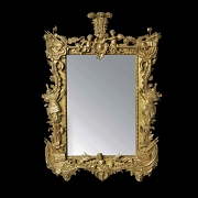 Regency-style gilded wooden mirror, 19th century