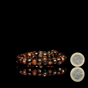 Pulsera de cuentas bicolor