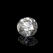 Diamante natural en talla brillante, 2.08 ct, certificado HRD