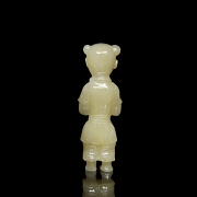 Carved jade figure ‘Girl’, Qing dynasty - 2