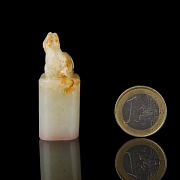 Hetian jade seal ‘Ram’, Qing dynasty