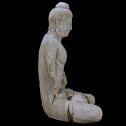 Gran figura de piedra tallada 