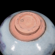 Cuenco de gres esmaltado, horno Jun