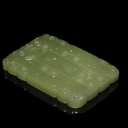 Placa de jade amarillo 