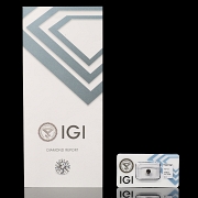 Diamante natural en talla brillante, 0.67 ct, certificado IGI