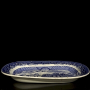 English porcelain tray, Asian style, 19th century - 5
