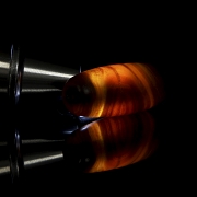 Antique brown agate Dzi bead - 6