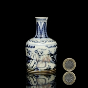 Botella de cerámica vidriada 