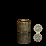 Anillo de arquero de madera chenxiagmu y metal, dinastía Qing