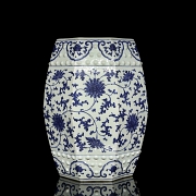 Asiento octogonal de ceramica