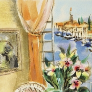 Michael Rozenvain (1963) ''Vase and Fruit''