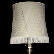 Silver-plated metal floor lamp, 20th century - 1
