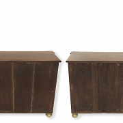 Pair of Empire-style consoles, 19th century