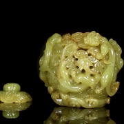 Incensario de jade amarillo 