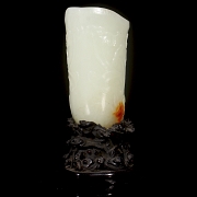 Hetian white jade libation cup ‘Beast’, Qing dynasty