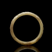 Hetian jade bracelet carved 